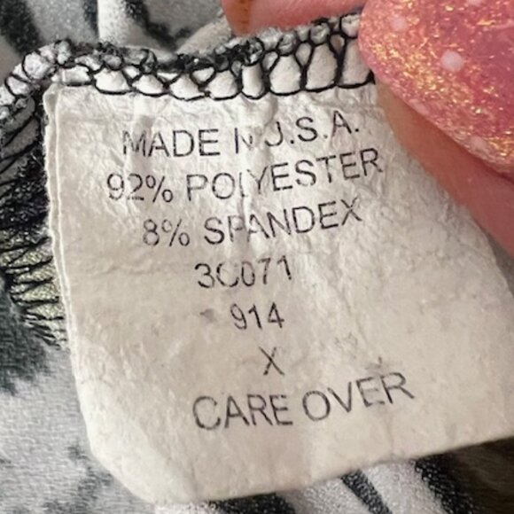 Jessica Max Womens Round Neck 3/4 Sleeve Multi-Pattern Blouse Size X - Picture 7 of 7